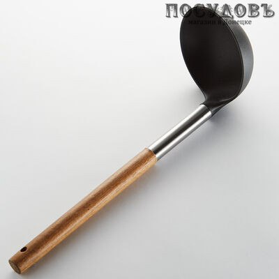 Webber Style ВЕ-1582Y, половник, 295×85 мм, нейлон, цвет черный, на блистере 1 шт.