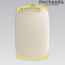 Maestro MR-1654-30 доска разделочная, полипропилен 300×150×8 мм, цвет желтый с серым