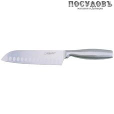 Maestro MR-1475 нож сантоку, лезвие: сталь нержавеющая 175×2 мм из нержавеющей стали рукоятка, в упаковке 1 шт.