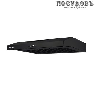 Centek СТ-1801-60 Black вытяжка кухонная подвесная, ширина 595 мм, 80 Вт, черный