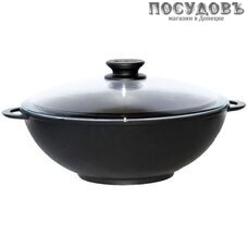 Биол WOK 3003ПС сковорода вок с крышкой, 4,5 л, Ø300×100 мм, алюминий литой, Greblon покрытие Биол WOK 3003ПС сковорода вок с крышкой, 4,5 л, Ø300×100 мм, алюминий литой, Greblon покрытие