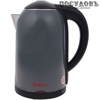 Saturn ST-EK8449 Graphite электрочайник, 1800 Вт, 1700 мл, двойной нержавейка/пластик, графит