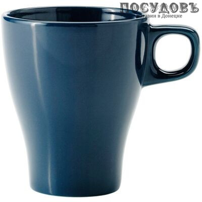 IKEA FÄRGRIK W0030372107 кружка, 250 мл, керамика, темно-бирюзовый, без упаковки 1 шт.