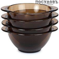 Luminarc Directoire Eclipse P6373-0 бульонница, Ø136 мм, 560 мл, стекло упрочненное 4 шт.