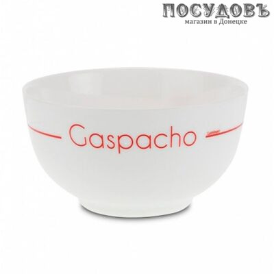 Luminarc Soupset N9177 бульонница, стекло упрочненное, цвет белый с рисунком, Ø145×79 мм, 750 мл, Франция 1 шт.