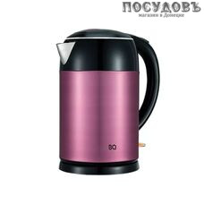 BQ KT1823S электрочайник, 1800 Вт, 1700 мл, двойной нержавеющая сталь, сталь-пурпур