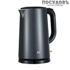 BQ KT1824S электрочайник, 1800 Вт, 1700 мл, тройной нержавейка 304, пластик, сталь-графит