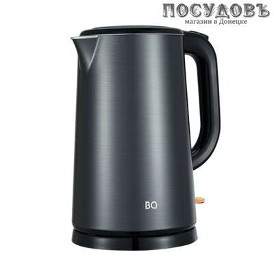 BQ KT1824S электрочайник, 1800 Вт, 1700 мл, тройной нержавейка 304, пластик, сталь-графит