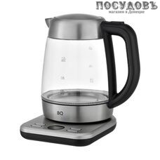 BQ KT2047G электрочайник, 2200 Вт, 1700 мл, стекло термостойкое, внутренняя подсветка, сталь-черный