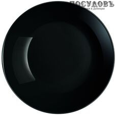 Luminarc Diwali Noire P0787 тарелка глубокая, Ø200 мм, стекло упрочненное, Франция 1 шт.