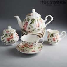 Beatrix Розанна МН012Р/15 набор чайный, фарфор, в подарочной упаковке 15 пр.