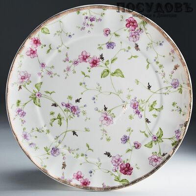 Beatrix Флер де лиз МР025T3/6 тарелки мелкие в наборе, фарфор, Ø270 мм, в упаковке 6 шт.