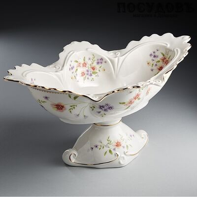 Beatrix Флориана МН069V фруктовница, фарфор, 315×155 мм, в подарочной упаковке 1 шт.