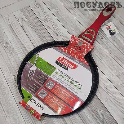 Olina Lady Glamour 10B-6P-25 сковорода блинная, Ø250 мм, алюминий литой, гранитное покрытие