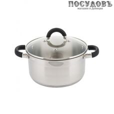 KING Hoff KH-4340 кастрюля с крышкой 0,5 л, Ø120 мм, сталь нержавеющая, многослойное дно
