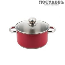 KING Hoff КH-4561 кастрюля с крышкой 4 л, Ø220 мм, сталь нержавеющая, многослойное дно