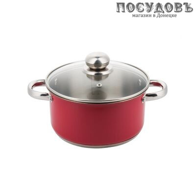 KING Hoff КH-4561 кастрюля с крышкой 4 л, Ø220 мм, сталь нержавеющая, многослойное дно