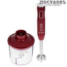 WillMark WHB-1250PS блендер многофункциональный, 500 Вт, измельчитель 500 мл, цвет бордовый