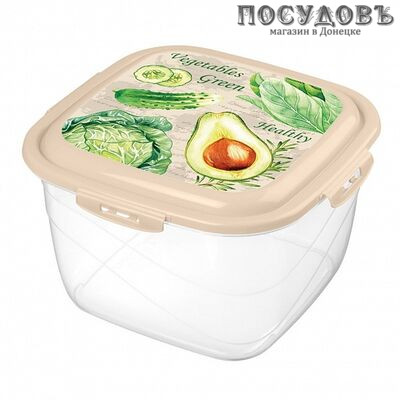 Phibo CLICK&LOCK 431194307 контейнер с герметичной крышкой, полипропилен, 200×200×125 мм, 3000 мл