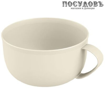 Phibo 433264607 кружка для бульона 500 мл, полипропилен, бежевый 1 шт.