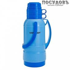 Webber 25032/4 термос с крышкой-стаканом, колба стеклянная 3200 мл, цвет синий