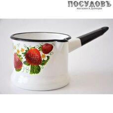 КМК 90204-072/4 Садовая клубника ковш с крышкой 1,0 л, сталь эмалированная, 2 пр. КМК 90204-072/4 Садовая клубника ковш с крышкой 1,0 л, сталь эмалированная, 2 пр.