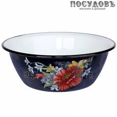 КМК Апрель 40315-103/5 миска, сталь эмалированная, 2,0 л, бостон с рисунком