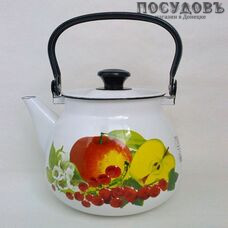 КМК 42104-132/6-У4 Андорра чайник, 3,5 л, сталь эмалированная, белый с рисунком