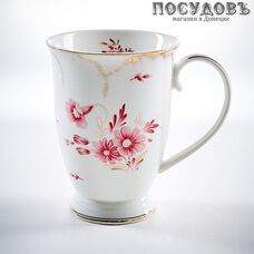 Beatrix Муза МР060L1 кружка подарочная белая с золотым узором, фарфор, 350 мл, в подарочной упаковке 1 шт.