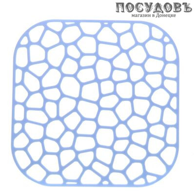 М-пластика М 1151, квадратная решетка в раковину, полипропилен, 300×300×4 мм