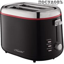 Maestro MR-705 тостер на 2 шт, 850 Вт, цвет черный