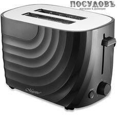 Maestro MR-706 тостер на 2 шт, 700 Вт, цвет белый, черный