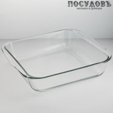 Забава РК-0053 форма для запекания, стекло жаропрочное, 320×285×60 мм, 3200 мл