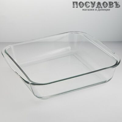 Забава РК-0053 форма для запекания, стекло жаропрочное, 320×285×60 мм, 3200 мл