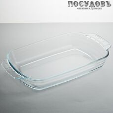 Забава РК-0054 прямоугольная форма для запекания, стекло жаропрочное, 345×200×51 мм, 2200 мл
