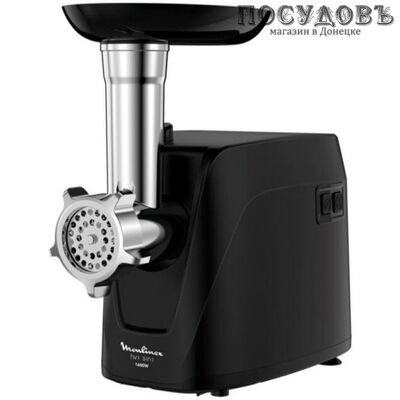 Moulinex ME112832 мясорубка электрическая 1600 Вт, 1,9 кг/мин, 1 скорость, реверс есть, цвет черный