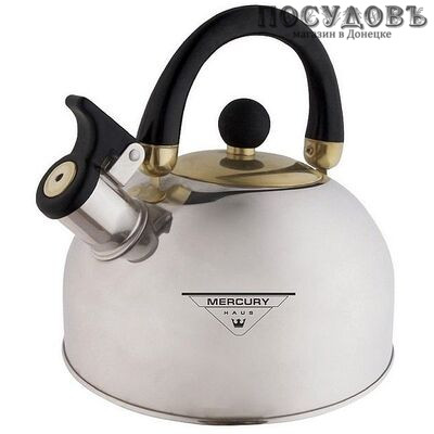 MercuryHaus MC-7800 чайник со свистком, 3,0 л, сталь нержавеющая