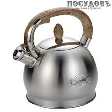 Kelli KL-4562 чайник со свистком, 3,0 л, сталь нержавеющая, капсульное дно
