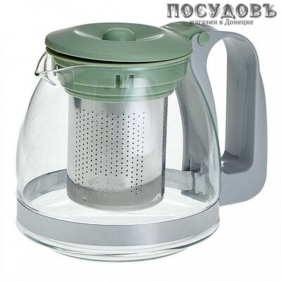 Alpenkok AK-5529/3 чайник заварочный, стекло термостойкое, 700 мл, зеленый
