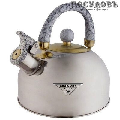 MercuryHaus MC-7805 чайник со свистком, 3,0 л, сталь нержавеющая