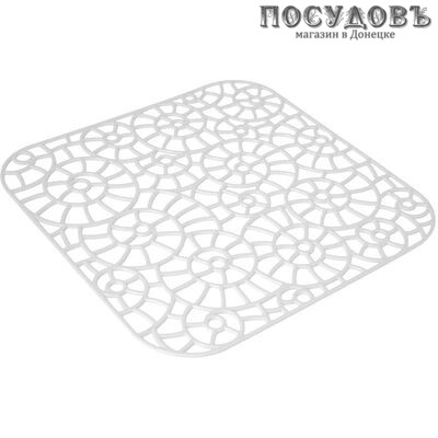 Мартика Грата С655, квадратная решетка в раковину, полипропилен, 280×280 мм