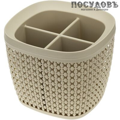 М-пластика Пирула М 1168 сушилка для столовых приборов, 170×160×140 мм, полипропилен, цвет латте