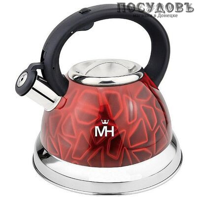 MercuryHaus MC-7823 чайник со свистком, 3,0 л, сталь нержавеющая