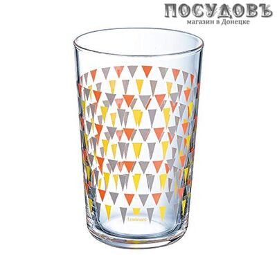 Luminarc Trigone Grey P0633, стаканы в наборе 300 мл, стекло упрочненное, Франция, в упаковке 3 шт.