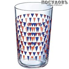 Luminarc Trigone pourpre P0632, стакан высокий, стекло упрочненное, в упаковке 3 шт.