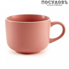 Rosario Ф20-003L2 бульонница, 500 мл, керамика, розовый