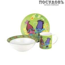 Коралл Тролли TSET3TR набор детский, керамика, подарочная упаковка 3 пр.