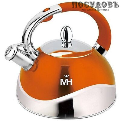 MercuryHaus MC-7836 чайник со свистком, 3,0 л, сталь нержавеющая, капсульное дно