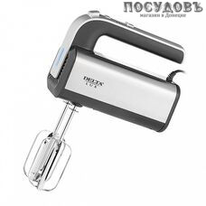 Delta Lux DE-7701 миксер ручной, 700 Вт, 5 скоростей, цвет черный со стальным