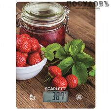 Scarlett Клубничное варенье SC-KS57P61 весы кухонные-платформа, до 8,0 кг
